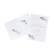 Geometric Greenery Day Invitations &amp; Envelopes - Pack of 25 image