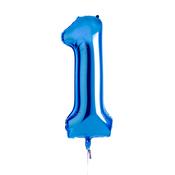 Blue Number '1' Foil 34" Balloon image