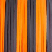 Halloween Black &amp; Orange Streamer Backdrop - Pack of 6 image