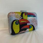 Toucan Jewelled Clutch - Diamante