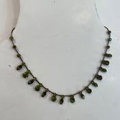 Nuala - Necklace Leaf Green