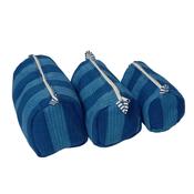 Makeup Bag - Blue Stripe image
