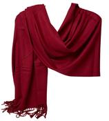 Aggie Cashmere Mix Wrap - Wine