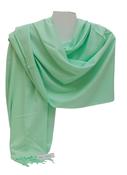 Aggie Cashmere Mix Wrap - Pale Green
