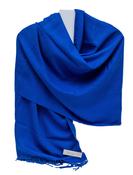 Aggie Cashmere Mix Wrap - Royal image