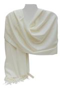 Aggie Cashmere Mix Wrap - Ivory