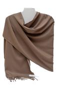 Aggie Cashmere Mix Wrap - Taupe