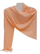 Aggie Cashmere Mix Wrap - Pale Peach