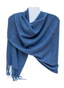 Aggie Cashmere Mix Wrap - Denim Blue