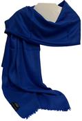 Amanda - Wool and Silk Scarf - Royal Blue image