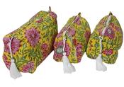 Makeup Bag - Yellow Floral