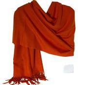 Adele - Cashmere Wool Blend Scarf - Orange image