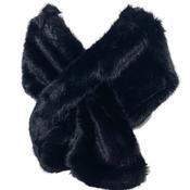 Faux Fur Stole - Black