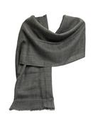 Amanda - Wool and Silk Scarf - Flannel Grey image