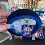Hairband - Velvet Navy Blue
