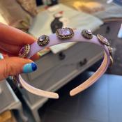 Thin Satin Hairband - Lilac