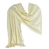 Aggie Cashmere Mix Wrap - Cream