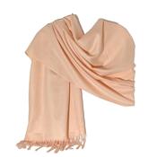 Aggie Cashmere Mix Wrap - Pale Apricot