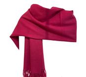 Adele - Cashmere Wool Blend Scarf - Fuschia