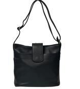 Italian Leather Bag - Navy image