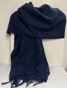 Adele - Cashmere Wool Blend Scarf - Navy Blue