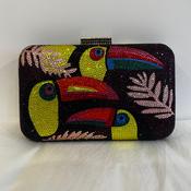 Jewelled Box Bag - Purple image