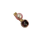 Small Hairclip- Steel and Pearl