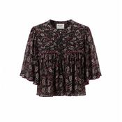 Marant Etoile Douna Top - Black/Raspberry image