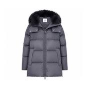 Yves Salomon A-line Down Jacket - Onyx