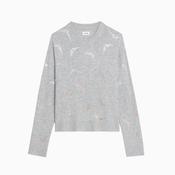 Zadig &amp; Voltaire Markuz Wings Strass Sweater - Gris Chine