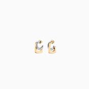 DeMarson Tina Mini Two-Tone Earrings