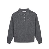 Maison Labiche Brazza Jumper - Dark Heather Grey