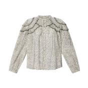 Marant Etoile Christa Blouse - Ecru/Black