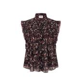 Marant Etoile Dersia Top - Black/Raspberry image