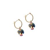 Nach Mini Spotted Fish Hoop Earrings image