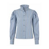Thierry Colson Wind Blouse - Grey &amp; White image