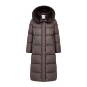 Yves Salomon Long Coat - Cold Brew image