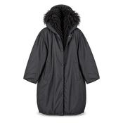 Yves Salomon Mongolian Coat - Noir image