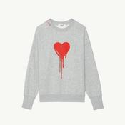 Zadig &amp; Voltaire Oscar Heart Sweatshirt - Gris Chine