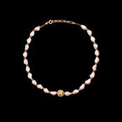 Tityaravy Samhita Necklace - Pearl image