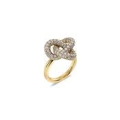 Edblad Infinity Knot Sparkle Ring - Gold