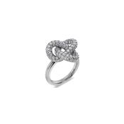 Edblad Infinity Knot Sparkle Ring - Silver