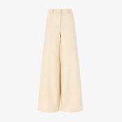 TheLatest Alma Trousers - Cream Gabardine