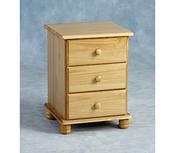 Sol Pine 3 Drawer Bedside Chest image