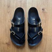 BIRKENSTOCK Mayari New Dressy Black Natural Leather