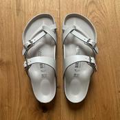 BIRKENSTOCK Mayari New Dressy Oyster Natural Leather