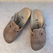 BIRKENSTOCK Boston Dark Tea Suede Leather image