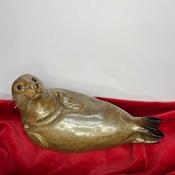 Ceramic Seals Large Brown no.1 by Joanne Robey