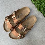 BIRKENSTOCK Arizona. Soft Zebra Pecan Synthetic image