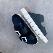 BIRKENSTOCK Arizona Black &amp; White Chunky BF image